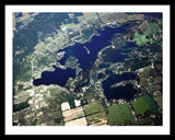 Aerial image of [5100] Pine Lake in Barry, MI with Black Metal frame