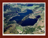 Aerial image of [5101] Crooked  Lake in Barry, MI with Cherry Wood frame