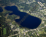 Aerial image of [5108] Gourdneck Lake in Kalamazoo, MI with No frame