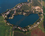 Aerial image of [536] McClish Lake with Canvas Wrap frame