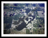 Aerial image of [5423] Lake Diane in Hillsdale, MI with Black Metal frame