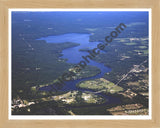 Aerial image of [5426] Lake Allegan in Allegan, MI with Natural Wood frame