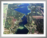 Aerial image of [5427] Barlow Lake in Barry, MI with Silver Metal frame