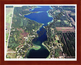 Aerial image of [5427] Barlow Lake in Barry, MI with Cherry Wood frame