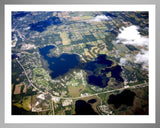 Aerial image of [5429] Baw Beese Lake in Hillsdale, MI with Silver Metal frame