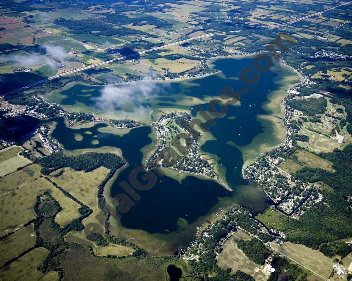 Aerial image of [5431] Coldwater Lake in Branch, MI with No frame