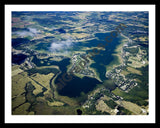 Aerial image of [5431] Coldwater Lake in Branch, MI with Black Metal frame