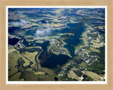 Aerial image of [5431] Coldwater Lake in Branch, MI with Natural Wood frame