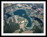 Aerial image of [5477] Fishers Lake in St Joseph, MI with Black Metal frame