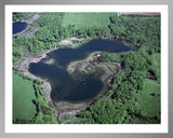 Aerial image of [548] Middle Lake in Kent, MI with Silver Metal frame