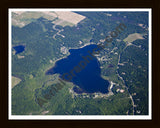 Aerial image of [5501] Little Whitefish Lake in Montcalm, MI with Black Wood frame