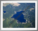 Aerial image of [5501] Little Whitefish Lake in Montcalm, MI with Silver Metal frame