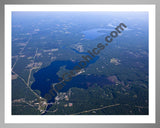 Aerial image of [5503] Croton Hardy Dam in Newaygo, MI with Silver Metal frame