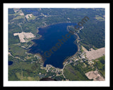 Aerial image of [5512] Chippewa Lake in Mecosta, MI with Black Metal frame