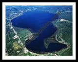 Aerial image of [5517] Houghton Lake (Looking North) in Roscommon, MI with Black Metal frame