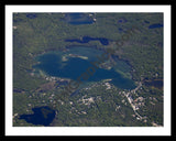 Aerial image of [5523] Clear Lake in Ogemaw, MI with Black Metal frame