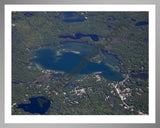 Aerial image of [5523] Clear Lake in Ogemaw, MI with Silver Metal frame