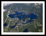 Aerial image of [5525] Lake Ogemaw in Ogemaw, MI with Black Metal frame