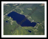 Aerial image of [5526] Hardwood Lake in Ogemaw, MI with Black Metal frame