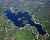 Aerial image of [5528] Sage Lake in Ogemaw, MI with Canvas Wrap frame