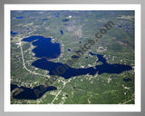 Aerial image of [5532] Long Lake in Iosco, MI with Silver Metal frame