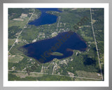 Aerial image of [5535] George Lake in Ogemaw, MI with Silver Metal frame