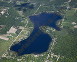 Aerial image of [5536] Rifle Lake in Ogemaw, MI with Canvas Wrap frame