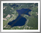 Aerial image of [5536] Rifle Lake in Ogemaw, MI with Silver Metal frame