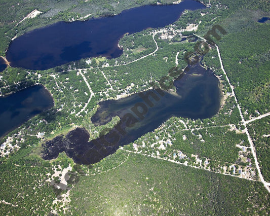 Aerial image of [5541] Indian Lake in Iosco, MI with No frame