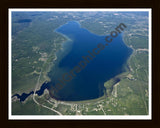 Aerial image of [5548] Hubbard Lake (Looking North) in Alcona, MI with Black Wood frame