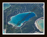 Aerial image of [5553] Lake Esau in Presque Isle, MI with Black Wood frame