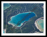 Aerial image of [5553] Lake Esau in Presque Isle, MI with Black Metal frame