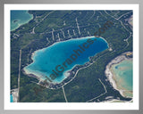 Aerial image of [5553] Lake Esau in Presque Isle, MI with Silver Metal frame