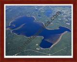 Aerial image of [5559] Douglas Lake in Cheboygan, MI with Cherry Wood frame