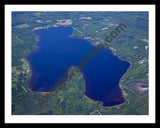 Aerial image of [5561] Lake Paradise in Emmet, MI with Black Metal frame