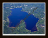 Aerial image of [5561] Lake Paradise in Emmet, MI with Black Wood frame