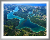 Aerial image of [5566] Walloon Lake in Charlevoix, MI with Silver Metal frame