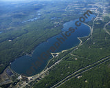 Aerial image of [5569] Otsego Lake in Otsego, MI with Canvas Wrap frame