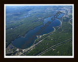 Aerial image of [5569] Otsego Lake in Otsego, MI with Black Wood frame