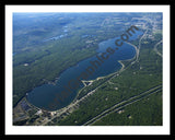 Aerial image of [5569] Otsego Lake in Otsego, MI with Black Metal frame