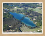 Aerial image of [5570] Dixon Lake in Otsego, MI with Natural Wood frame