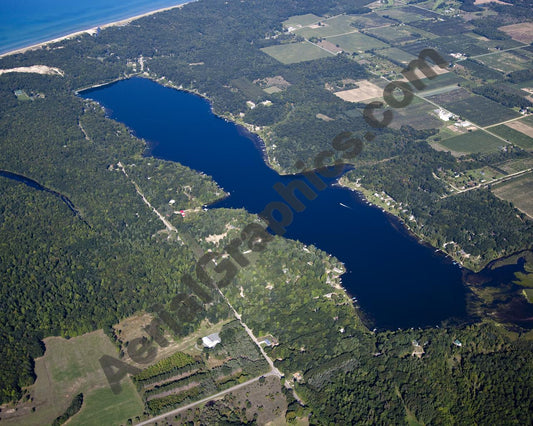 Aerial image of [5581] Stony Lake in Oceana, MI with No frame