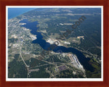 Aerial image of [5588] Manistee Lake in Manistee, MI with Cherry Wood frame