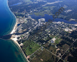 Aerial image of [5589] Manistee Lake in Manistee, MI with No frame