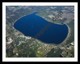 Aerial image of [5591] Bear Lake in Manistee, MI with Black Metal frame