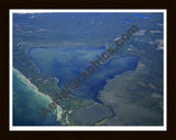 Aerial image of [5597] Little Platte Lake in Benzie, MI with Black Wood frame