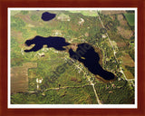 Aerial image of [559] Montcalm Lake in Montcalm, MI with Cherry Wood frame