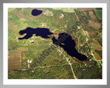 Aerial image of [559] Montcalm Lake in Montcalm, MI with Silver Metal frame