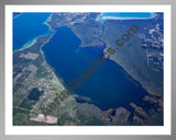 Aerial image of [5600] Lake Skegemog in Grand Traverse, MI with Silver Metal frame