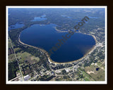 Aerial image of [5610] Lake Missaukee in Missaukee, MI with Black Wood frame